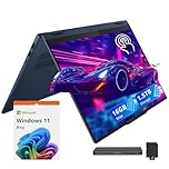 Lenovo IdeaPad 16" WUXGA Touchscreen 2-in-1 Laptop, AMD Ryzen AI 5 340, 16GB RAM, 1.5TB (512GB SSD+1TB Docking Station Set), Radeon 840M, Backlit Keyboard, Wi-Fi 6, Number Pad, Win 11 Pro, Blue
