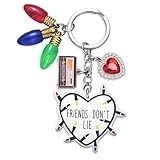 CCAKXCJJ Juego de 2 pulseras de regalo de la amistad, llavero, pulseras con abalorios, no mientas, mercancía extraña, Llavero para amante, M