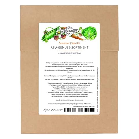 Set de semillas de verduras asiáticas de Magic Garden Seeds Cover