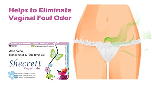 Shecrett Vaginal Boric Acid 600mg Suppositories for Yeast Infection with Tea Tree Oil, Aloe Vera | 100% Ayurvedic White Discharge Relief in Women |... - Image 3