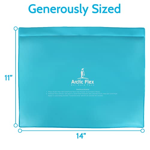 Arctic Flex Flexible Ice Pack - Reusable Large Hot And Cold Gel Therapy Bag - Medical Freezer Pad - Soft Heated Compress Wrap For Migraine, Knee, Neck, Shoulder, Back, Foot, Hand, Ankle Swelling #TOP3