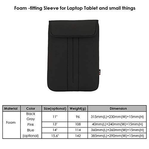 Docooler Bolsa macia para laptop 11 polegadas/13 polegadas/14 polegadas/15,6 polegadas Capa para bol