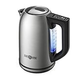 Paris Rhône Electric Kettle, Tea Kettle with 6 Temperature Settings, 1.7L Cordless Hot Water Boiler Heater, Strix Thermostat, Touch Control, Auto-Shutoff/Boil-Dry Protection, Keep Warm, LED Indicator