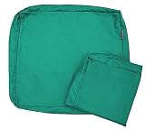 QQbed 2 Pack Outdoor Patio Chair Waterproof Cushion Pillow Seat Covers 25"X25"X5" - Replacement Cove