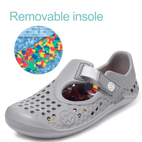 Image of Water Shoes for Kids Swim Aqua Shoes Toddler Boys Girls Barefoot Sport Beach Pool Sandals Quick Dry Lightweight Breathable Slip on Sneakers (Toddler /Little Kid /Big Kid)