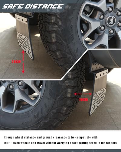 Image of Mud Flaps fit for Ford Bronco 2021 2022 2023 2024 2025 2 /4-Door Front and Rear 4PCS