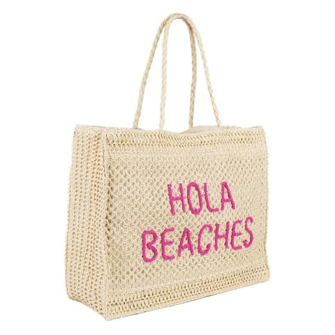 Hola Beaches Straw Beach Bag Cover