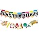 WUSJCOF Einschulung Deko Mädchen - Schulkind Girlande Pastell - Schulanfang Banner aus Papier - Hängende Dekoration für Schuleinführung und Einschulungsfeier