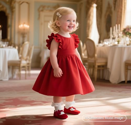 Image of PHIRAMIN Toddler Girl Mary Jane Dress Shoes-Little Girl School Uniform Shoes for Wedding Party