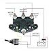 POWTAXBJGD Reversing Polarity Contactor 12v Portable Car Styling Solenoid Switch Reversing Solenoid Switch Relay