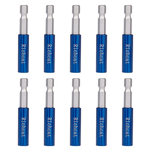 10Pcs Magnetic Extension Socket Drill Bit Holder,1/4" Hex Shank S2 Steel,Screwdriver Extension,Quick-Change Hex Shank Set,Screwgun Bit Tip Holder #TOP3