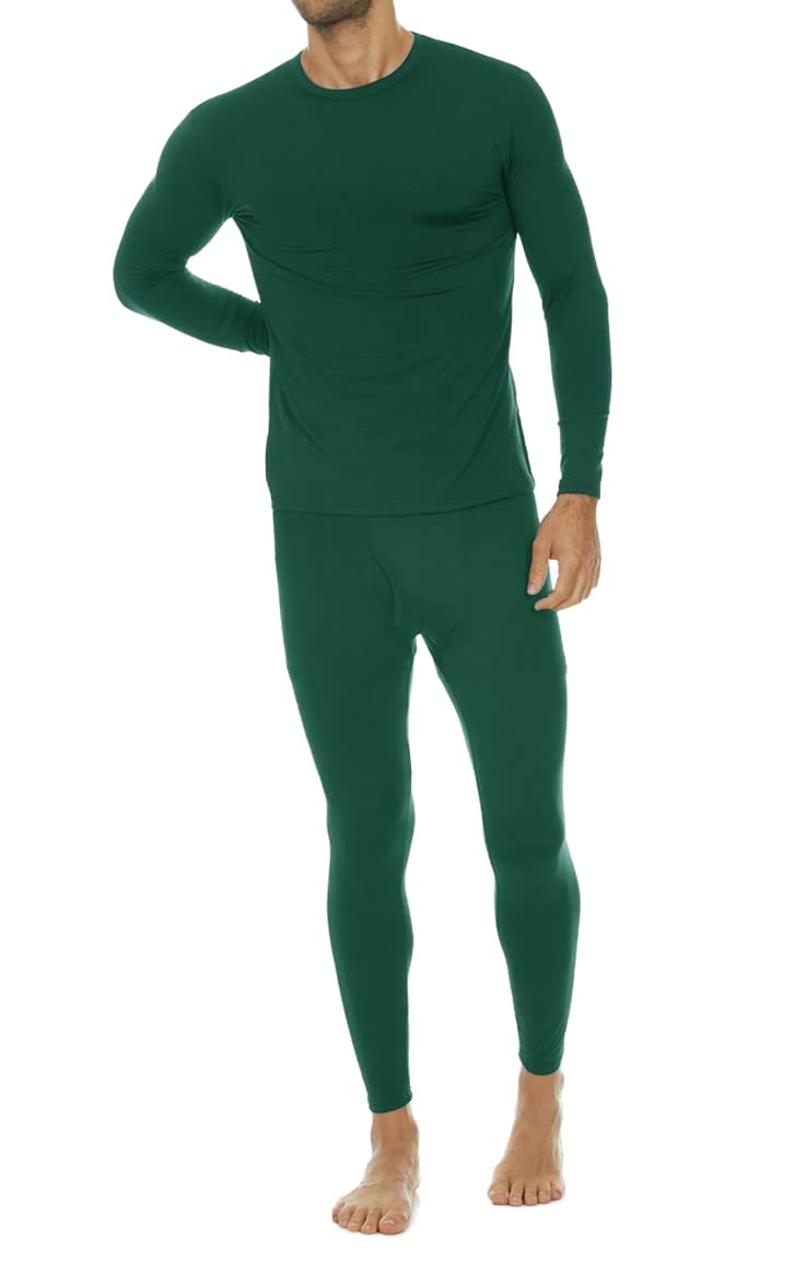 ThermajohnLong Johns Thermal Underwear for Men Fleece Lined Base Layer Set for Cold Weather