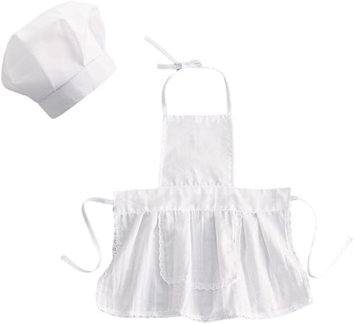 Miniatura 2 de predolo Conjunto de delantal de chef de fotografía y sombrero para accesorios de posar bebés