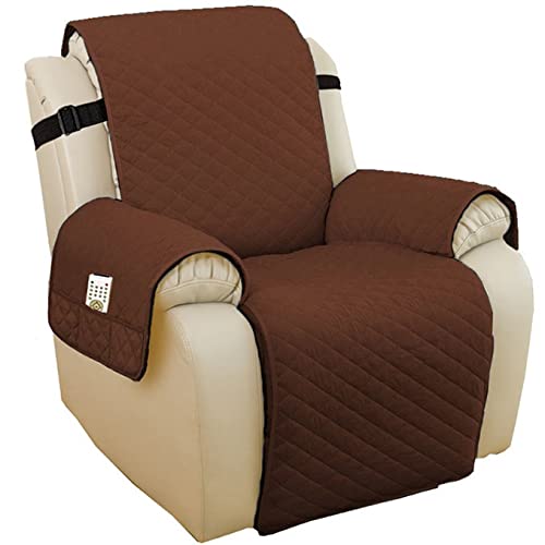 RTSFKFS Sesselschoner fuir Fernsehsessel Stretchhusse Sesselschoner mit Taschen Schutzbezug Relaxsessel Sessel-Überwürfe 1 Sitzer Sesselauflage Anti-Rutsch Sofa überzug (Color : G, Size : 71cm/28in) Cover