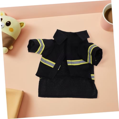 Disfraz Bombero para Perros Talla S Negro miniatura 5
