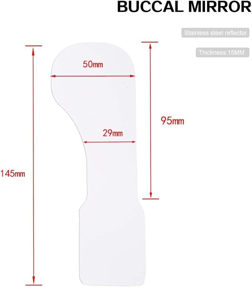 Zahnspiegel, LED-Kieferorthopädie-Spiegel Dental Doppelseitiger Reflektor, Anti-Fog-Zahnspiegel mit Licht, mit Griff, Zahnarzt-Mundpflege-Werkzeug