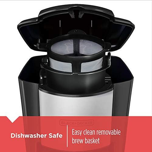 BLACK+DECKER Single Serve Coffee Maker, Includes One Dishwasher Safe Travel Mug (16oz), CM618C Black - 2