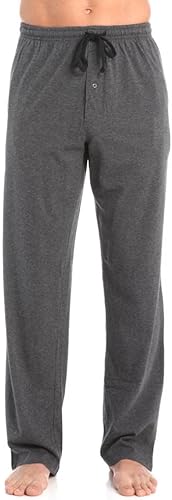 Vista 2 de Hanes Pantalón de pijama de punto sólido para hombre (paquete de dos pares)