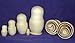 Plain Blank Unpainted Russian Nesting Doll * 5 pc / 4 in * Paint yourself * u-505.4
