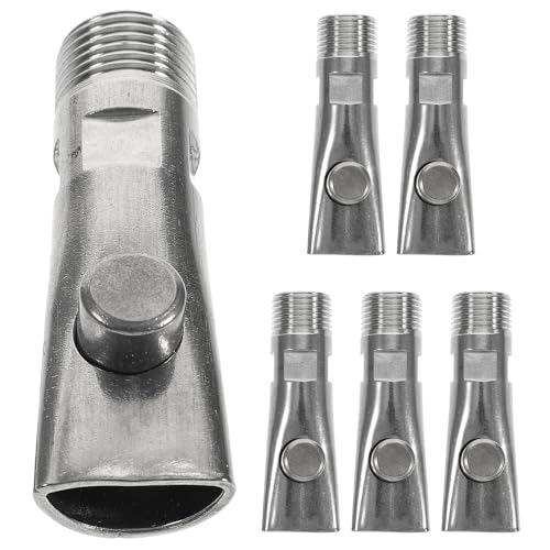 Yardwe 5 Piezas Bebedero para Cerdos Bebedero para Lechones Bebedero De Pezones Alimentador Automático Pezones De Bebedero De Pollo Utensilios para Beber Cobre Agua De Alimentación