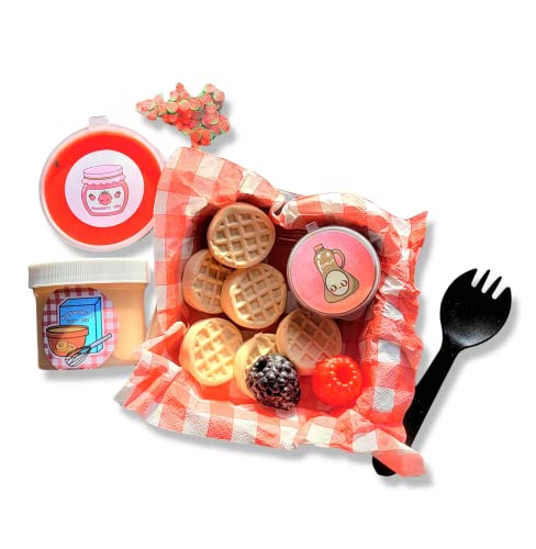 Mini Waffles Handmade Scented DIY Slime Kit - Hoshimi Slimes