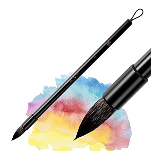 Lightwish Watercolor Brushes, Paint Brushes, Mop Round Paintbrush For Art Painting, Art Supplies, Illustration, Animation And Rendering, Professional Watercolor Paint Brushes (Rx12) #TOP9