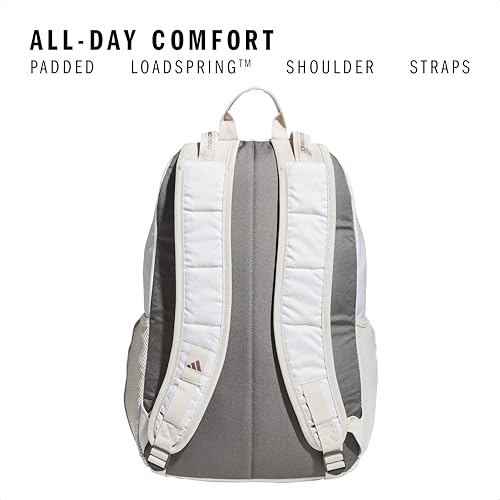 Image of adidas Excel 6 Backpack, Twill Alumina /Trace Brown /7.5, One Size, Excel 6 School Backpack - Bookbag for Laptop Work Travel, 34l