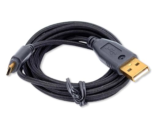 Image of LZYDD 200cm USB Charging Micro Port Cable for Gaming Headsets: Razer BlackShark V2 Pro, Nari Ultimate, Thresher, Logitech G935 /G933S /G633 /G533