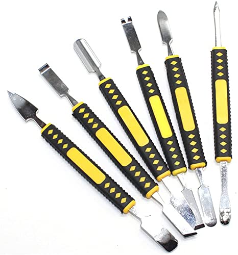 6-teiliges Metall-Brecheisen-Set mit zwei Enden Metall-Spudger-Set Cover