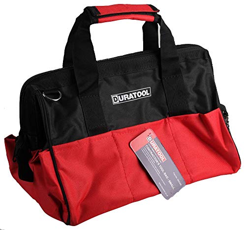 Sacoche à outils 30,5 cm Duratool noire en tissu résistant pour le rangement