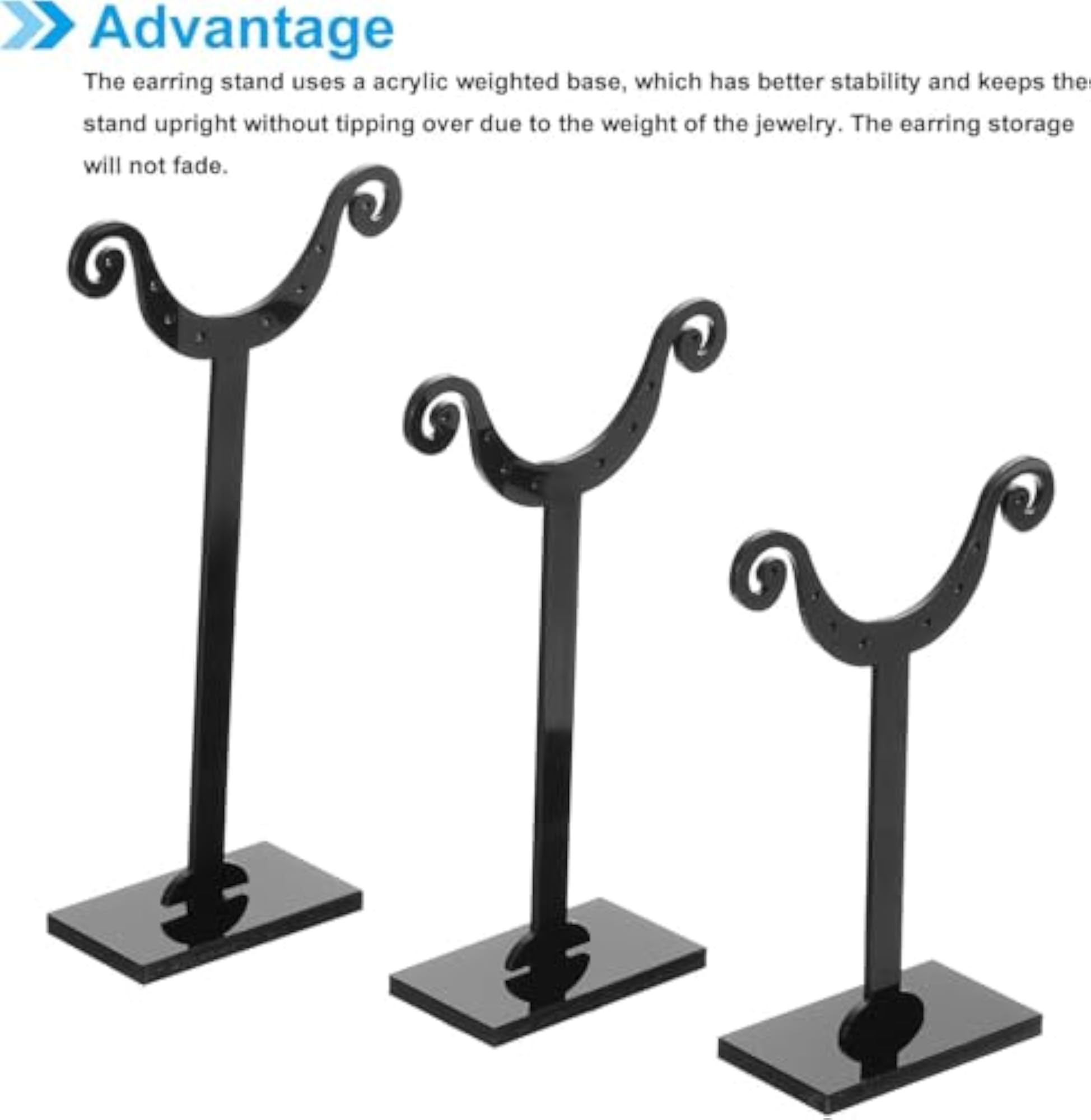 Earring Display Stand, 6pcs Acrylic Jewellery Holder Stands