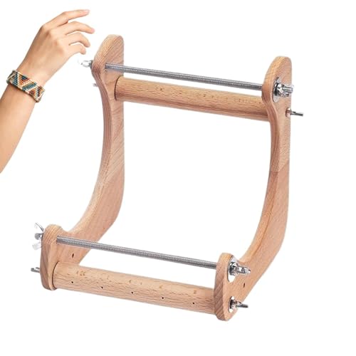 Telar de abalorios de madera ergonómico, el regalo ideal de manualidades para mujeres y niñas
