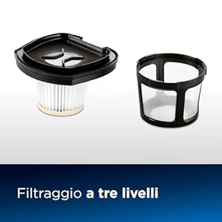 Bissell Pet Hair Eraser | Aspirapolvere Portatile Senza Fili | Rullo Di Spazzole Rotante | 14,4V |Per Scale E Tappeti | 68dB | Nero/Titanio | 2278N