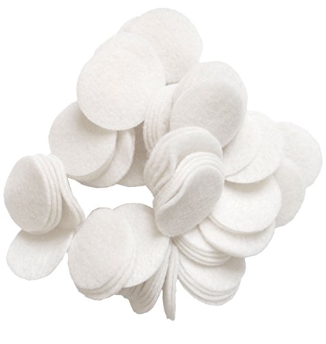 Image of Playfully Ever After White Craft Felt Circles (1.5 Inch - 94pc)