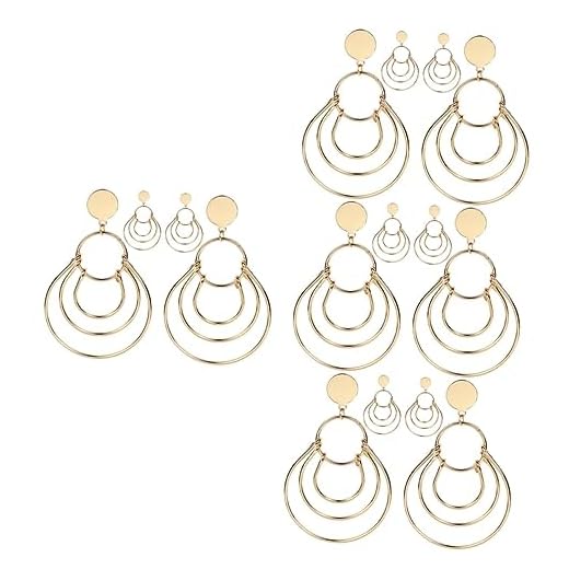 8 Pares De Brincos De Cabelo Mais Bastão Liso Para Cabelo Fiona Franchimon No 1 Grampo De Cabelo Garfo Bastão De Cera Para Perucas De Cabelo Brincos Criativos Joias De Orelha