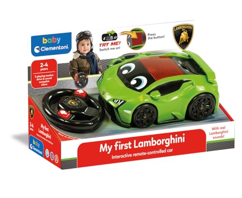 Clementoni 17845 Ma première Lamborghini RC Voiture Radiocommandée Télécommandée Effets Lumineux Voiture Enfant Jouet d'Éveil Éducatif Jeu Premier Âge Jouet Motricité Bébé - vue 3