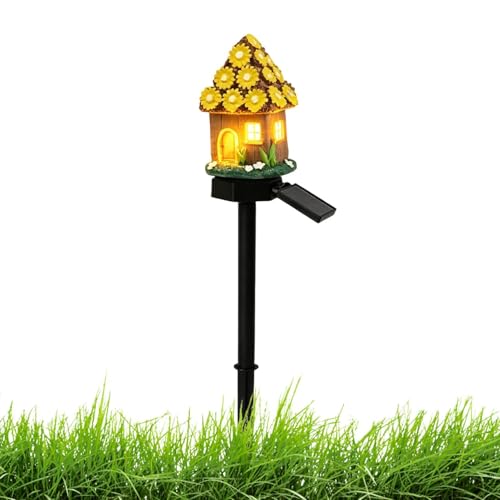 Luces solares decorativas para caminos y patios con encendido automático de resina