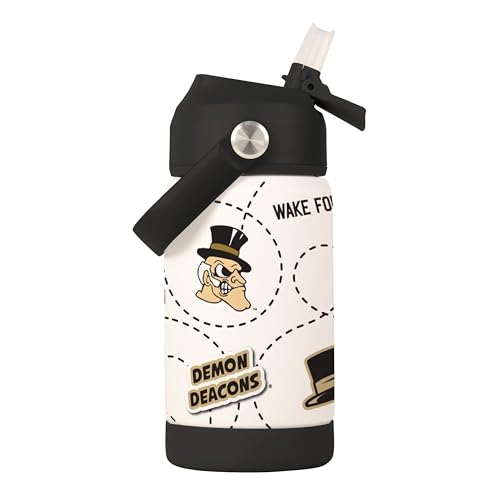 Image of Logo Brands NCAA Mascot Stainless-Steel Kids Bottle -Soft Silicone Mouthpiece, Easy To Carry, Kid-Friendly Design- Great For School & On-The-Go