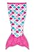 Fin Fun Mermaid Tail Blanket Kids, Girls and Boys - Cuddle Tails, Adult, Pink Dream