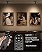 EZVALO Spotlights Indoor with Remote, 5500mAh Rechargeable Picture Lights, Wireless LED Uplighting with Timer＆Dimmable, 3CCT, Display Lights for Plant Painting, Artwork, Accent Lighting (2Pack-Black)