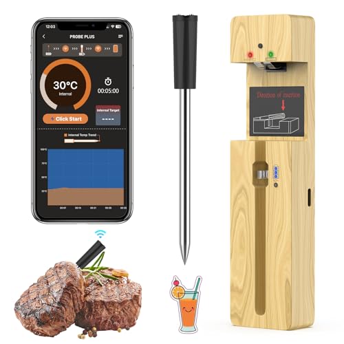 Wireless Meat Thermometer Bluetooth with Ceramic Probe: Waterproo...