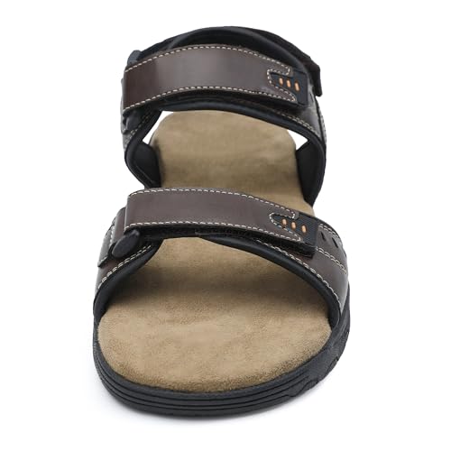 Image of Mens Sporty Outdoor Sandal Open Toe Hiking Outdoor Shoe Non-slip Athletic Sandal