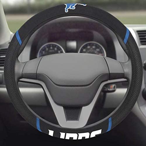Fanmats 15196 Detroit Lions Embroidered Steering Wheel Cover #TOP1