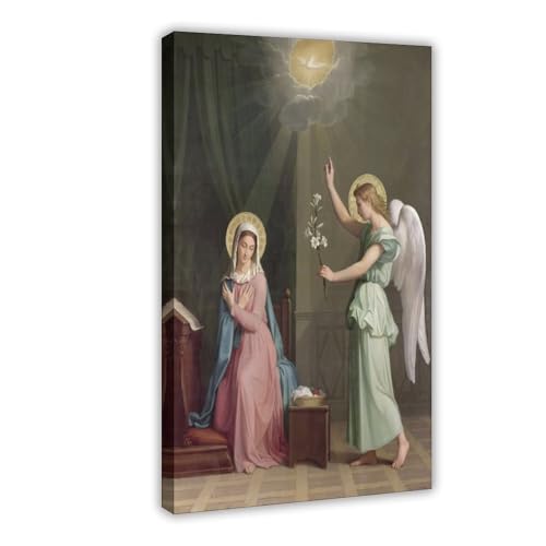 Poster de l'Annonciation Auguste Pichon - Impression sur toile église - 61x91 cm
