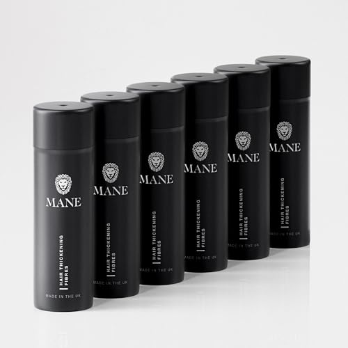 Fibres épaississantes cheveux gris Mane lot de 6 pour un volume immédiat