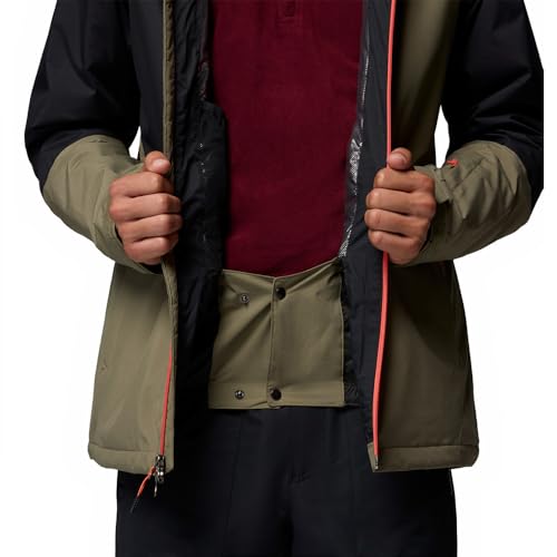 Columbia Iceberg Point 2 - Chaqueta de esquí para hombre, color verde piedra, negro, talla M - imagen 4