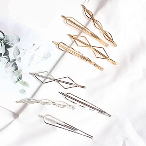 Kallory 16Pcs Geometric Hair, Metal Bobby Gold Hair Barrettes Simple Hair Clips For Styling Hair Bobby Pin #TOP5