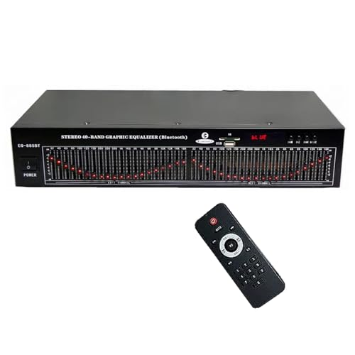 Equalizzatore a 20 bande con Bluetooth e telecomando – Controller effetti HiFi per audio da studio e casa, riduzione del rumore per una sintonizzazione ottimale del suono