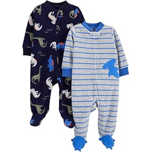 Simple Joys by Carter’s baby-boys 2-pack Fleece Footed Sleep and PlayBaby and Toddler Sleepers