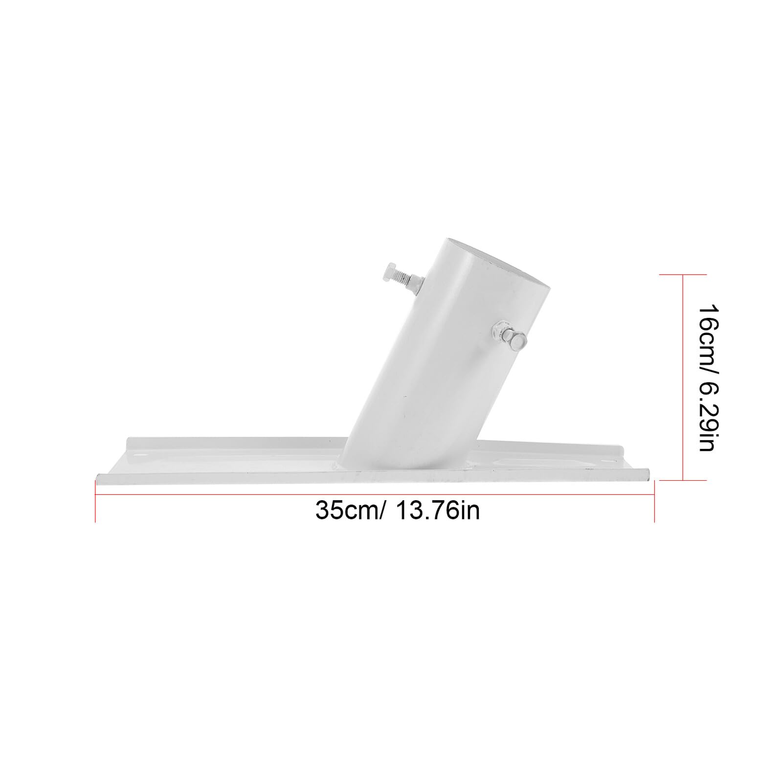 ifundom Soporte Ajustable para Panel Solar Exterior Montaje Resistente para Luces Solares Estructura Metálica Duradera para Placas Solares de Kit con Tornillos para Farolas y Alumbrado